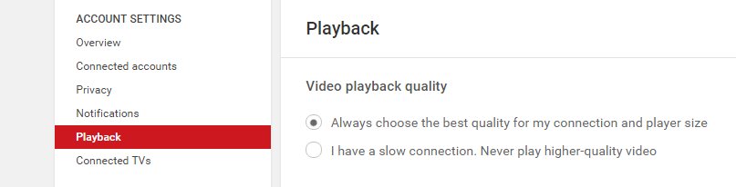 playback menu options